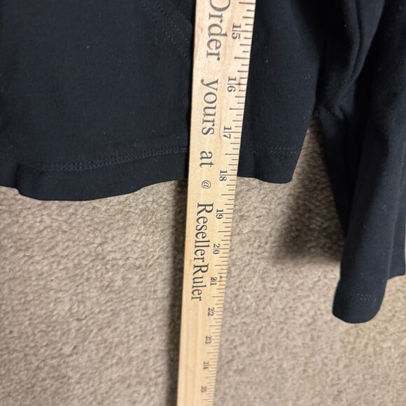 The Group Babaton Cropped Hoodie Womens Size XS‎ Black Pullover Long Sleeve Boxy - Picture 4 of 9